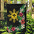 Tropical Hawaii and Philippines Garden Flag Kanaka Maoli and Sun Badge Batok Tattoo Colorful