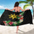 Tropical Hawaii and Philippines Sarong Kanaka Maoli and Sun Badge Batok Tattoo Colorful