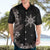 Tropical Hawaii and Philippines Hawaiian Shirt Kanaka Maoli and Sun Badge Batok Tattoo Grayscale