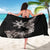 Tropical Hawaii and Philippines Sarong Kanaka Maoli and Sun Badge Batok Tattoo Grayscale