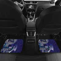 Samoan Siapo Art Tattoo Polynesian Pattern Car Mats Navy Color LT03 Set 2pcs - Back Navy - Polynesian Pride