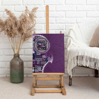 Samoan Siapo Art Tattoo Polynesian Pattern Canvas Wall Art Purple Color LT03 - Polynesian Pride