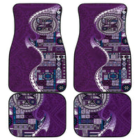 Samoan Siapo Art Tattoo Polynesian Pattern Car Mats Purple Color LT03 - Polynesian Pride
