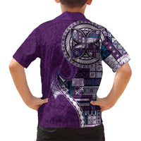 Samoan Siapo Art Tattoo Polynesian Pattern Hawaiian Shirt Purple Color LT03 - Polynesian Pride