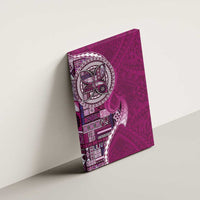 Samoan Siapo Art Tattoo Polynesian Pattern Canvas Wall Art Pink Color LT03 - Polynesian Pride