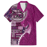 Samoan Siapo Art Tattoo Polynesian Pattern Hawaiian Shirt Pink Color LT03 Pink - Polynesian Pride
