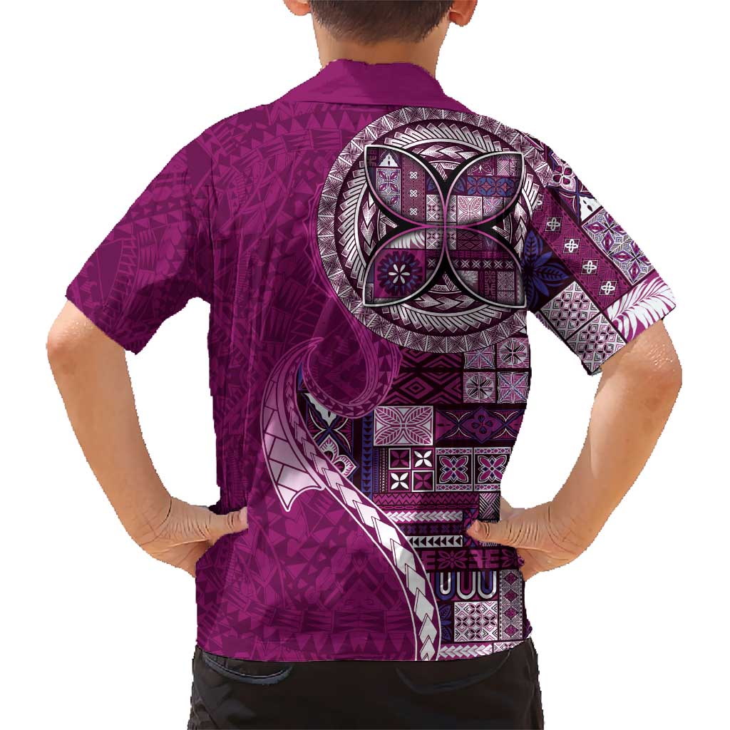 Samoan Siapo Art Tattoo Polynesian Pattern Hawaiian Shirt Pink Color LT03 - Polynesian Pride