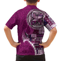 Samoan Siapo Art Tattoo Polynesian Pattern Hawaiian Shirt Pink Color LT03 - Polynesian Pride
