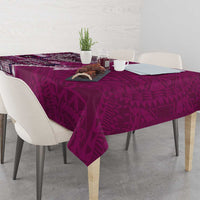 Samoan Siapo Art Tattoo Polynesian Pattern Tablecloth Pink Color LT03 - Polynesian Pride