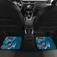 Samoan Siapo Art Tattoo Polynesian Pattern Car Mats Teal Color LT03 Set 2pcs - Back Teal - Polynesian Pride