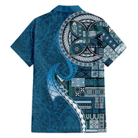 Samoan Siapo Art Tattoo Polynesian Pattern Hawaiian Shirt Teal Color LT03 - Polynesian Pride
