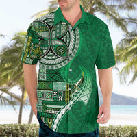 Samoan Siapo Art Tattoo Polynesian Pattern Hawaiian Shirt Green Color LT03 - Polynesian Pride