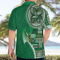 Samoan Siapo Art Tattoo Polynesian Pattern Hawaiian Shirt Green Color LT03 - Polynesian Pride