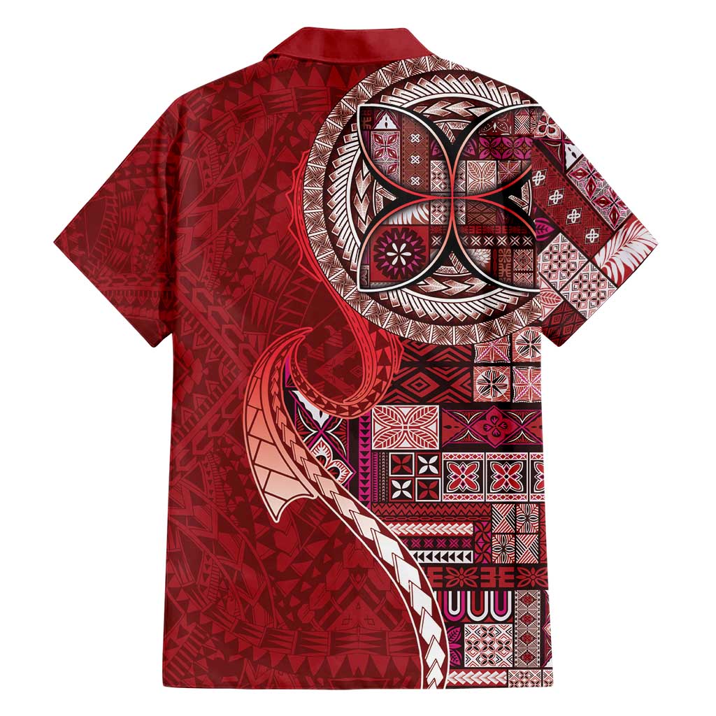 Samoan Siapo Art Tattoo Polynesian Pattern Hawaiian Shirt Red Color LT03 - Polynesian Pride