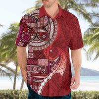 Samoan Siapo Art Tattoo Polynesian Pattern Hawaiian Shirt Red Color LT03 - Polynesian Pride