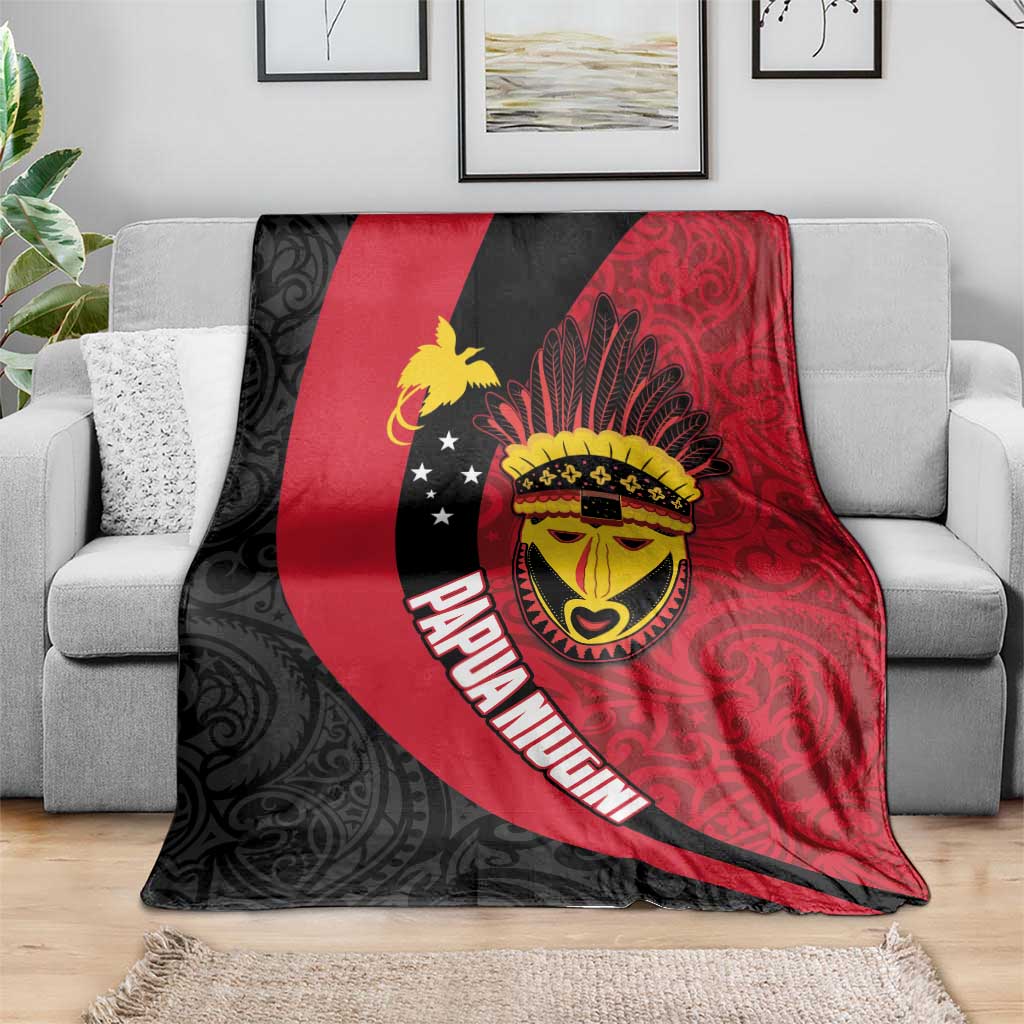 Papua New Guinea Mask Festival Blanket Papua Niugini Tribe Mask Melanesian Pattern LT03 - Polynesian Pride