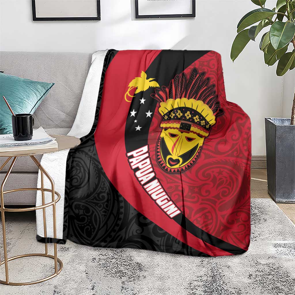 Papua New Guinea Mask Festival Blanket Papua Niugini Tribe Mask Melanesian Pattern LT03 - Polynesian Pride