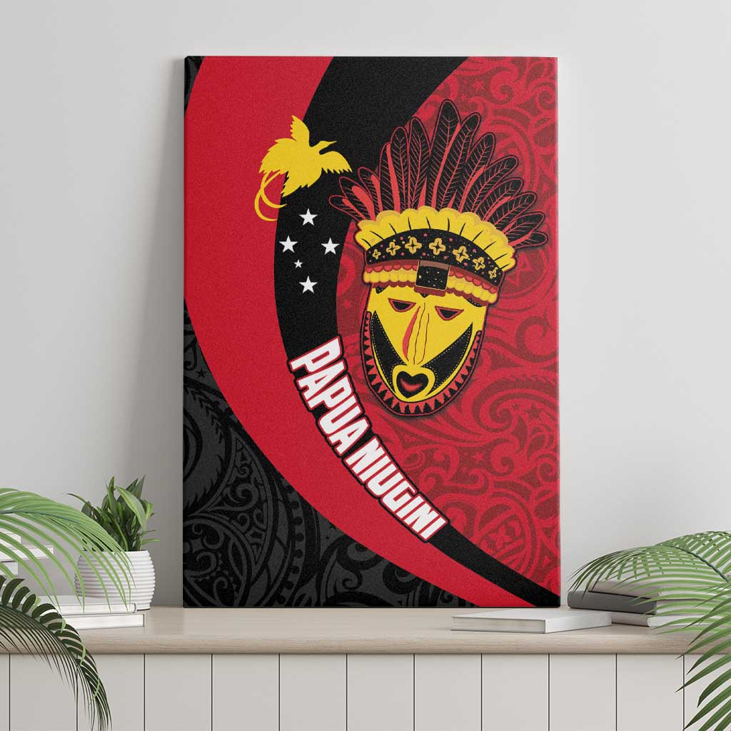 Papua New Guinea Mask Festival Canvas Wall Art Papua Niugini Tribe Mask Melanesian Pattern LT03 - Polynesian Pride
