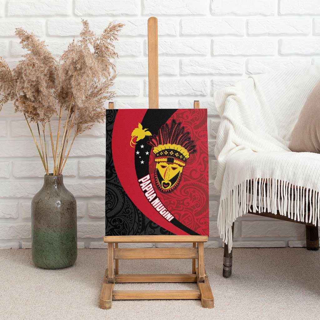 Papua New Guinea Mask Festival Canvas Wall Art Papua Niugini Tribe Mask Melanesian Pattern LT03 - Polynesian Pride