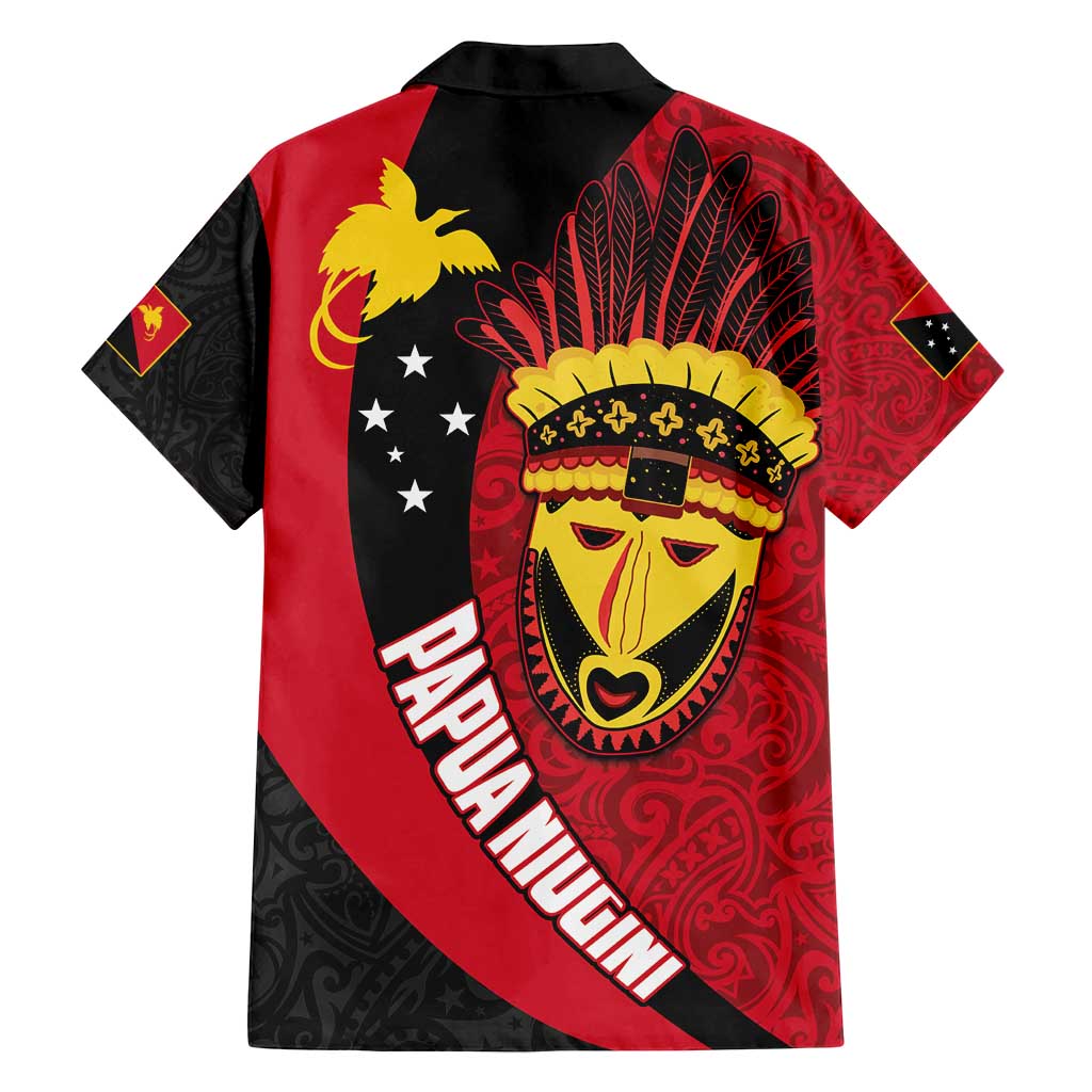 Papua New Guinea Mask Festival Family Matching Off Shoulder Maxi Dress and Hawaiian Shirt Papua Niugini Tribe Mask Melanesian Pattern