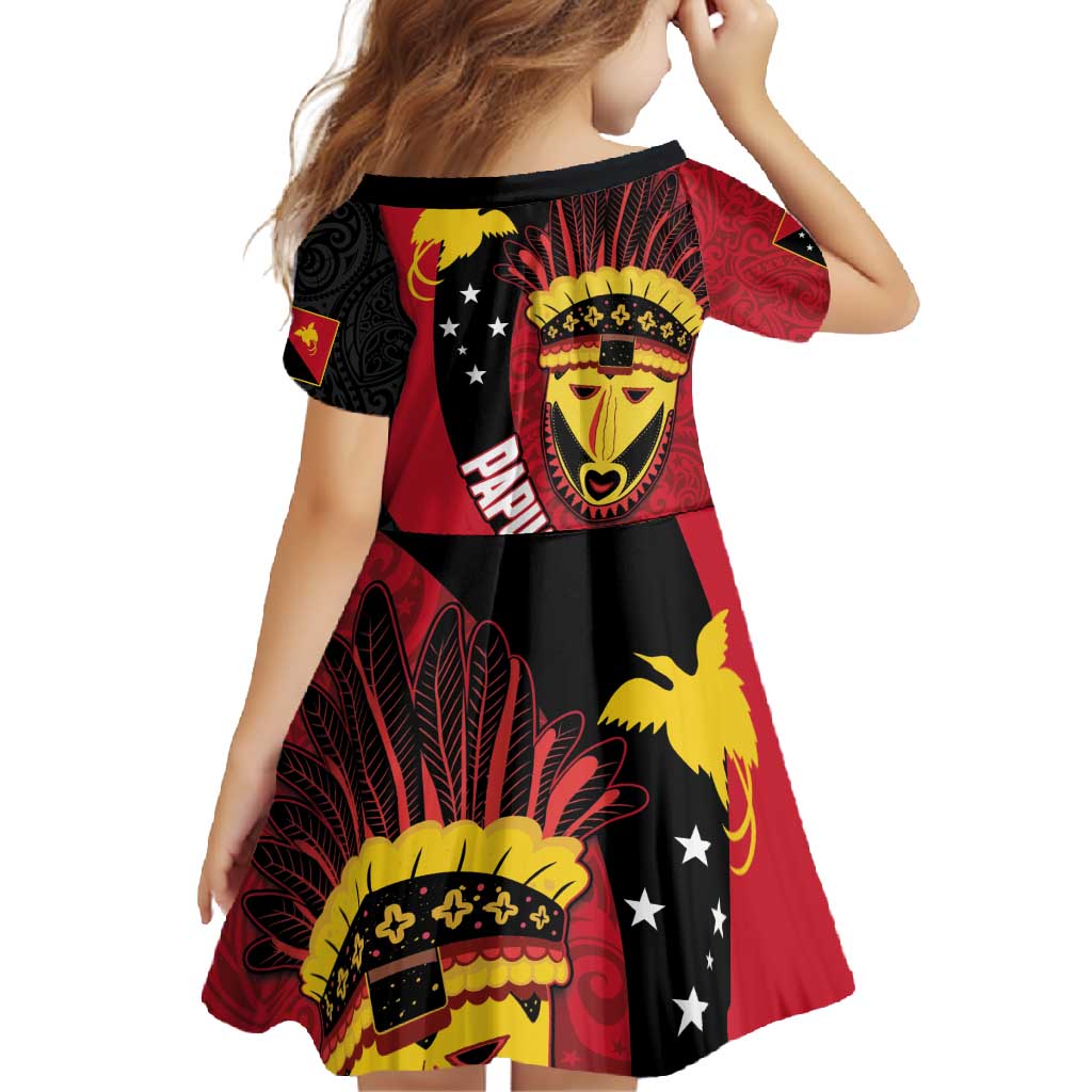 Papua New Guinea Mask Festival Family Matching Summer Maxi Dress and Hawaiian Shirt Papua Niugini Tribe Mask Melanesian Pattern