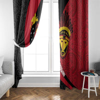 Papua New Guinea Mask Festival Window Curtain Papua Niugini Tribe Mask Melanesian Pattern LT03 - Polynesian Pride
