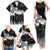 New Zealand Kea Bird Family Matching Tank Maxi Dress and Hawaiian Shirt Maori Tattoo and Silver Fern Black Color