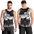 New Zealand Kea Bird Men Tank Top Maori Tattoo and Silver Fern Black Color