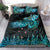 New Zealand Kea Bird Bedding Set Maori Tattoo and Silver Fern Paua Shell Style