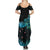 New Zealand Kea Bird Family Matching Summer Maxi Dress and Hawaiian Shirt Maori Tattoo and Silver Fern Paua Shell Style