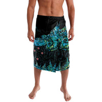 New Zealand Kea Bird Lavalava Maori Tattoo and Silver Fern Paua Shell Style LT03 Black - Polynesian Pride