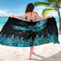 New Zealand Kea Bird Sarong Maori Tattoo and Silver Fern Paua Shell Style