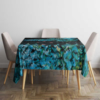 New Zealand Kea Bird Tablecloth Maori Tattoo and Silver Fern Paua Shell Style LT03 - Polynesian Pride