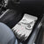 New Zealand Kea Bird Car Mats Maori Tattoo and Silver Fern White Color