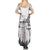 New Zealand Kea Bird Family Matching Summer Maxi Dress and Hawaiian Shirt Maori Tattoo and Silver Fern White Color