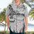 New Zealand Kea Bird Hawaiian Shirt Maori Tattoo and Silver Fern White Color