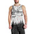 New Zealand Kea Bird Men Tank Top Maori Tattoo and Silver Fern White Color