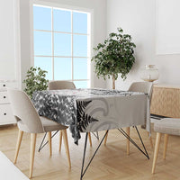 New Zealand Kea Bird Tablecloth Maori Tattoo and Silver Fern White Color LT03 - Polynesian Pride