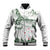 New Zealand Kea Bird Baseball Jacket Maori Tattoo and Silver Fern Green Color