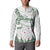 New Zealand Kea Bird Button Sweatshirt Maori Tattoo and Silver Fern Green Color