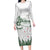 New Zealand Kea Bird Family Matching Long Sleeve Bodycon Dress and Hawaiian Shirt Maori Tattoo and Silver Fern Green Color