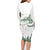 New Zealand Kea Bird Family Matching Long Sleeve Bodycon Dress and Hawaiian Shirt Maori Tattoo and Silver Fern Green Color