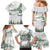 New Zealand Kea Bird Family Matching Mermaid Dress and Hawaiian Shirt Maori Tattoo and Silver Fern Green Color