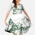 New Zealand Kea Bird Family Matching Off Shoulder Maxi Dress and Hawaiian Shirt Maori Tattoo and Silver Fern Green Color