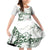 New Zealand Kea Bird Family Matching Off Shoulder Short Dress and Hawaiian Shirt Maori Tattoo and Silver Fern Green Color