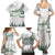 New Zealand Kea Bird Family Matching Summer Maxi Dress and Hawaiian Shirt Maori Tattoo and Silver Fern Green Color