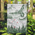 New Zealand Kea Bird Garden Flag Maori Tattoo and Silver Fern Green Color