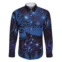 New Zealand Kea Bird Family Matching Mermaid Dress and Hawaiian Shirt Maori Tattoo and Silver Fern Matariki Style