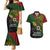 Papua New Guinea Chimbu Province Couples Matching Mermaid Dress and Hawaiian Shirt PNG Birds Of Paradise Polynesian Arty Style LT03 Green - Polynesian Pride