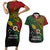 Papua New Guinea Chimbu Province Couples Matching Short Sleeve Bodycon Dress and Hawaiian Shirt PNG Birds Of Paradise Polynesian Arty Style LT03 Green - Polynesian Pride